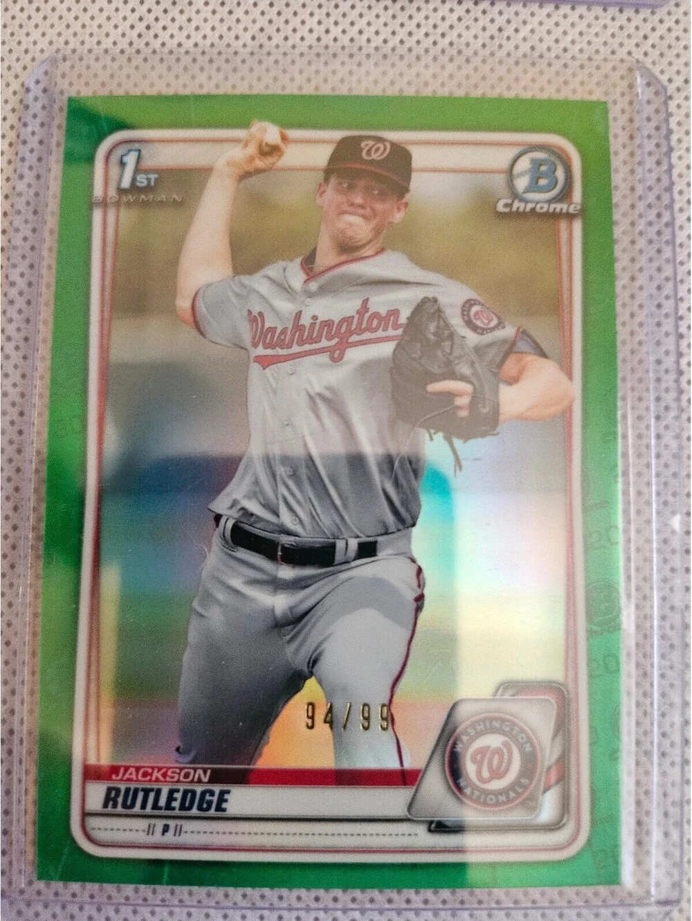 Jackson Rutledge [Green Refractor Mega Mojo]#BCP-91 -2020 Bowman Chrome Prospect